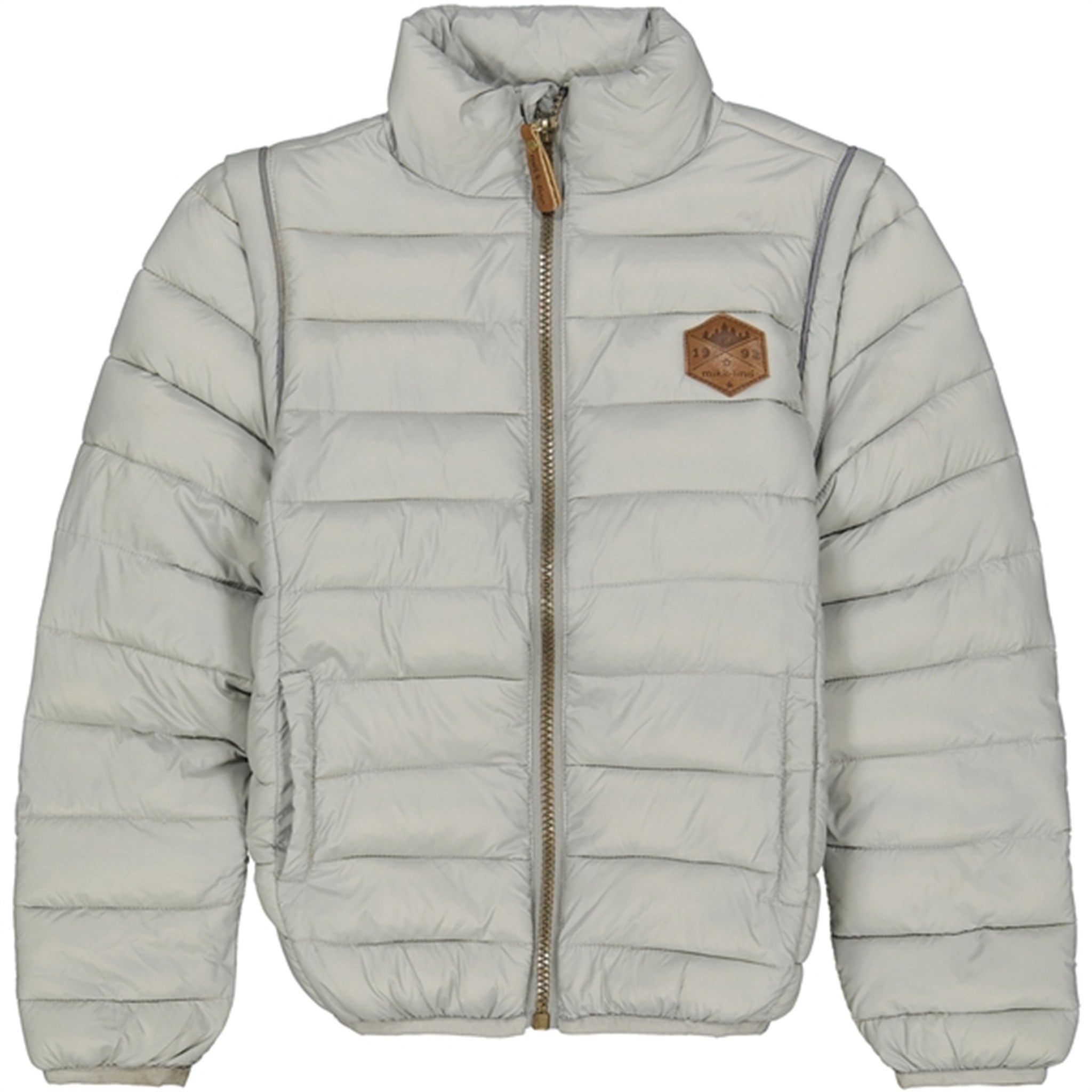 Mikk-Line Nylon puffer 2i1 Jacket Neutral Gray
