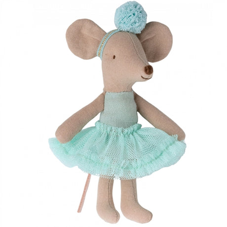 Maileg Ballerina Mouse, Little Sister - Light Mint