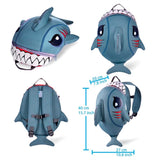 Crazy Safety Shark Backpack Grey 2