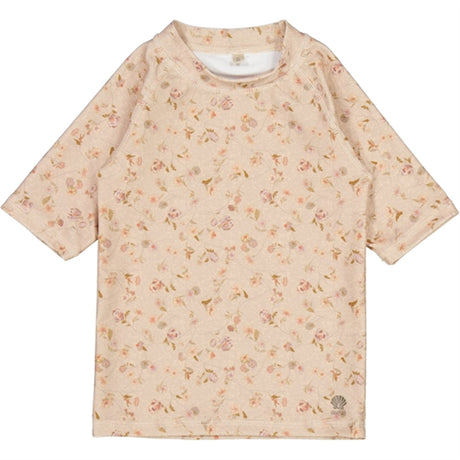 Wheat Purple Poppy Flowers Jackie Swim T-shirt