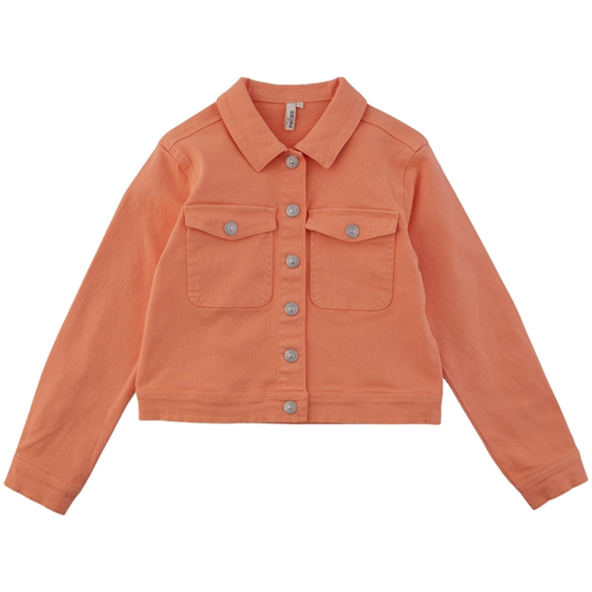 Little Pieces Peach Cobbler Light Wash Denim Jacket