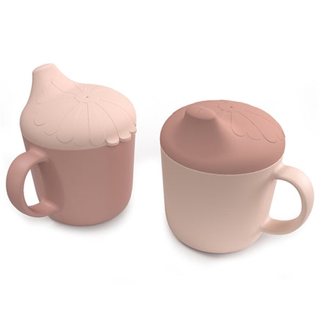 Cam Cam Copenhagen Flower Sippy Cup 2-Pack Rose Mix