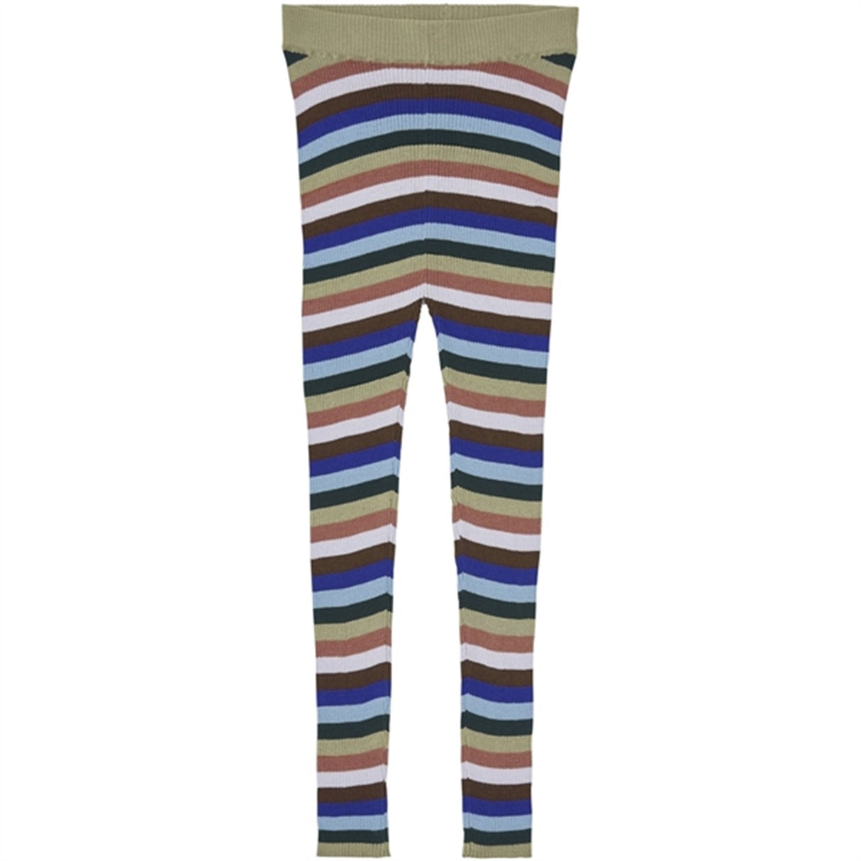 FUB Slim Rib Leggings Multi Stripe