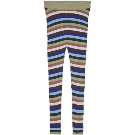 FUB Slim Rib Leggings Multi Stripe