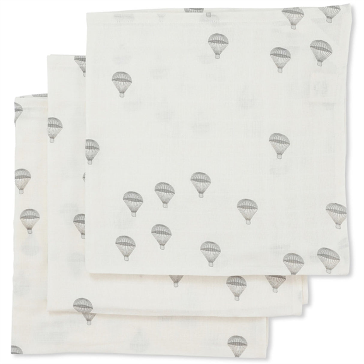 Konges Sløjd Muslin Cloths 3 pk. Parachute Creme 2