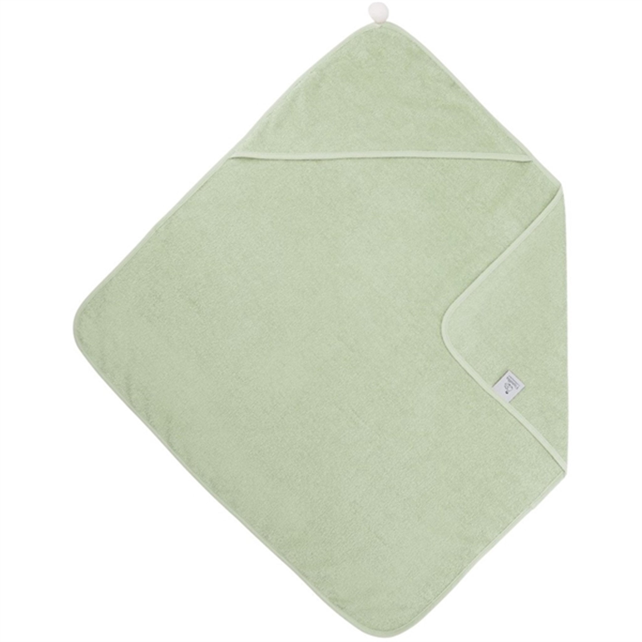 Vanilla COPENHAGEN Hooded Towel Pom-Pom Misty Green
