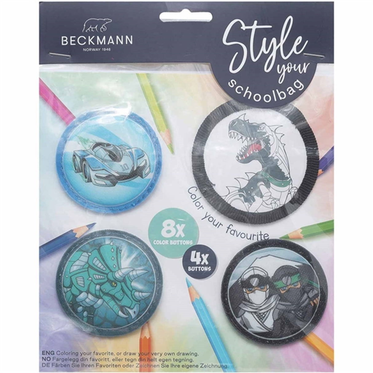 Beckmann Buttons Black