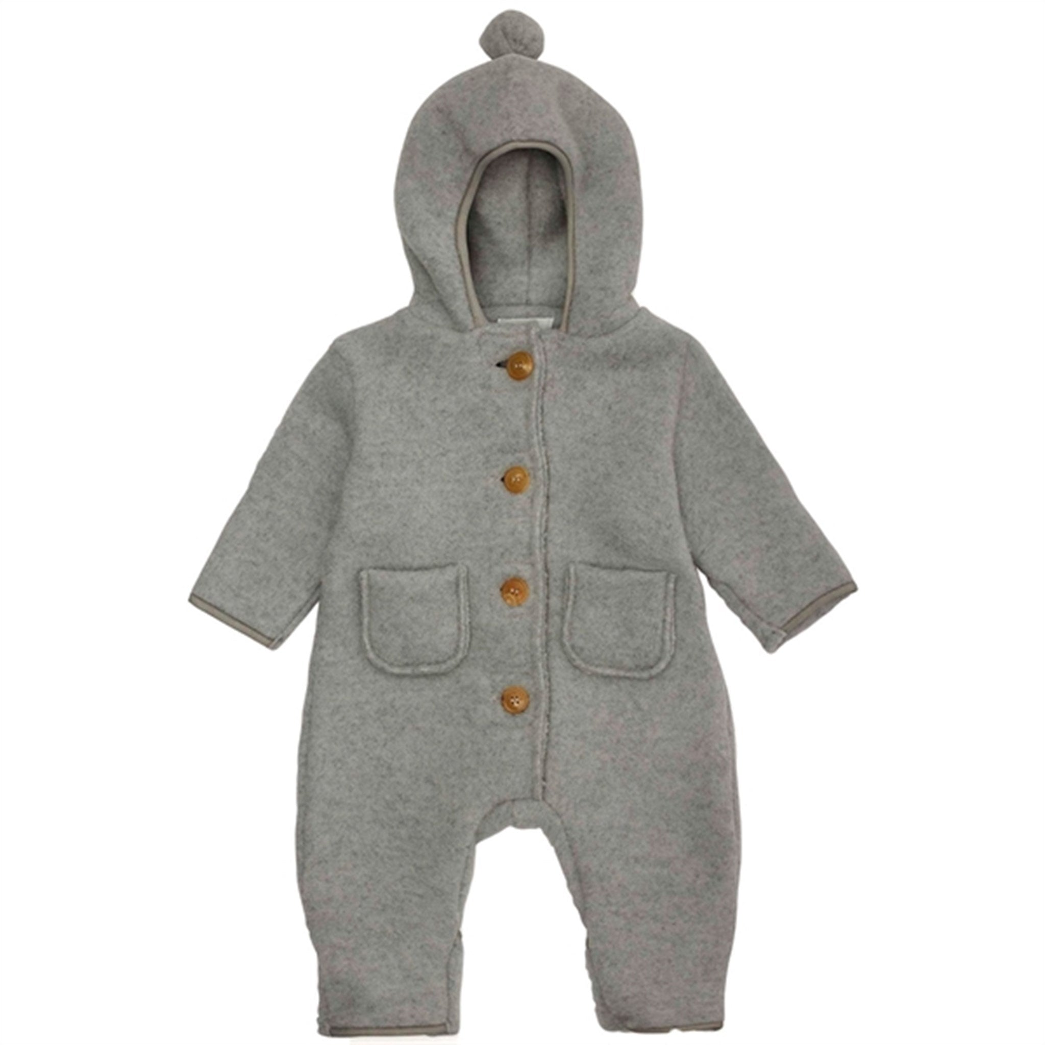 lalaby Grey Melange Teddy Jumpsuit