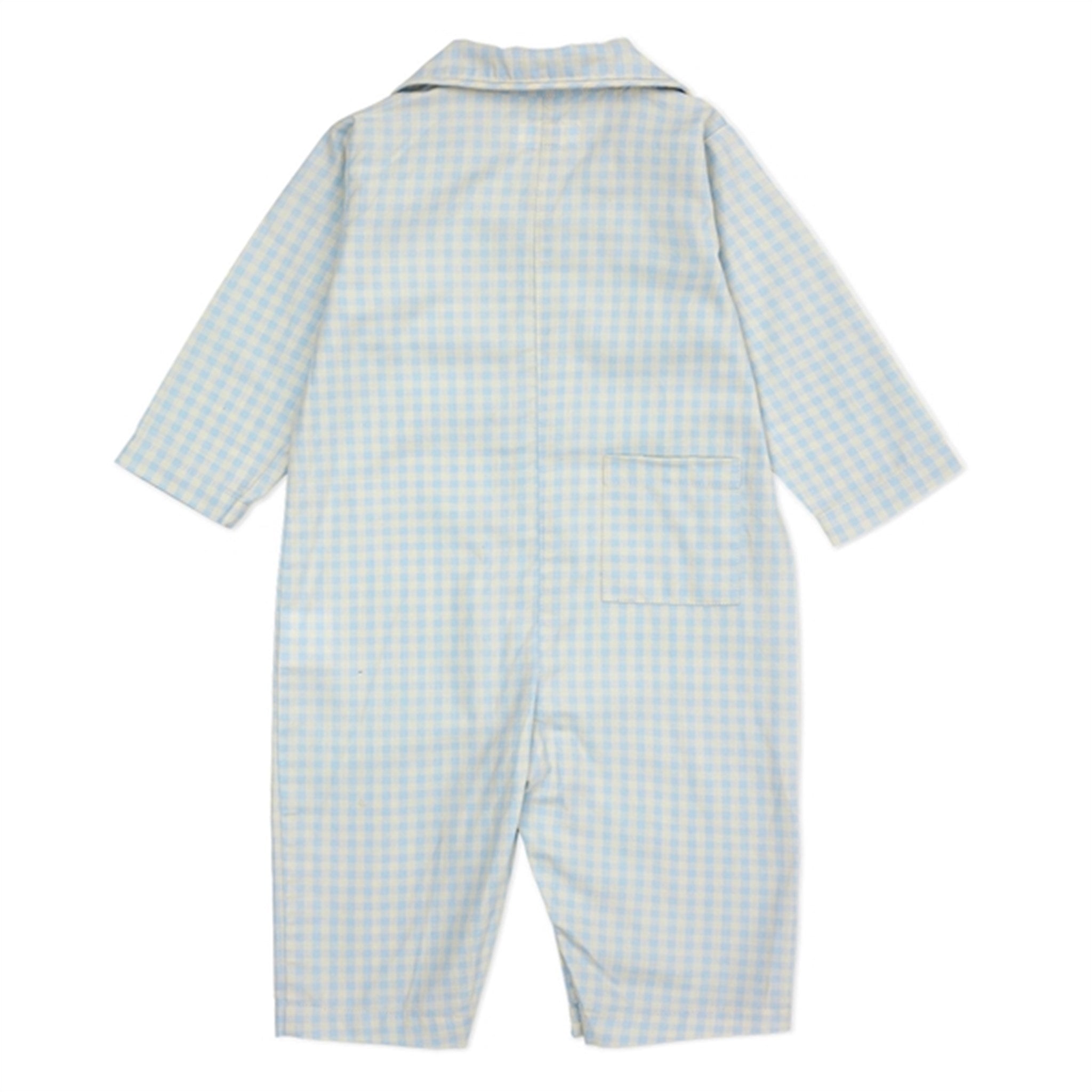 lalaby Blue Gingham Classic PJ Suit 3