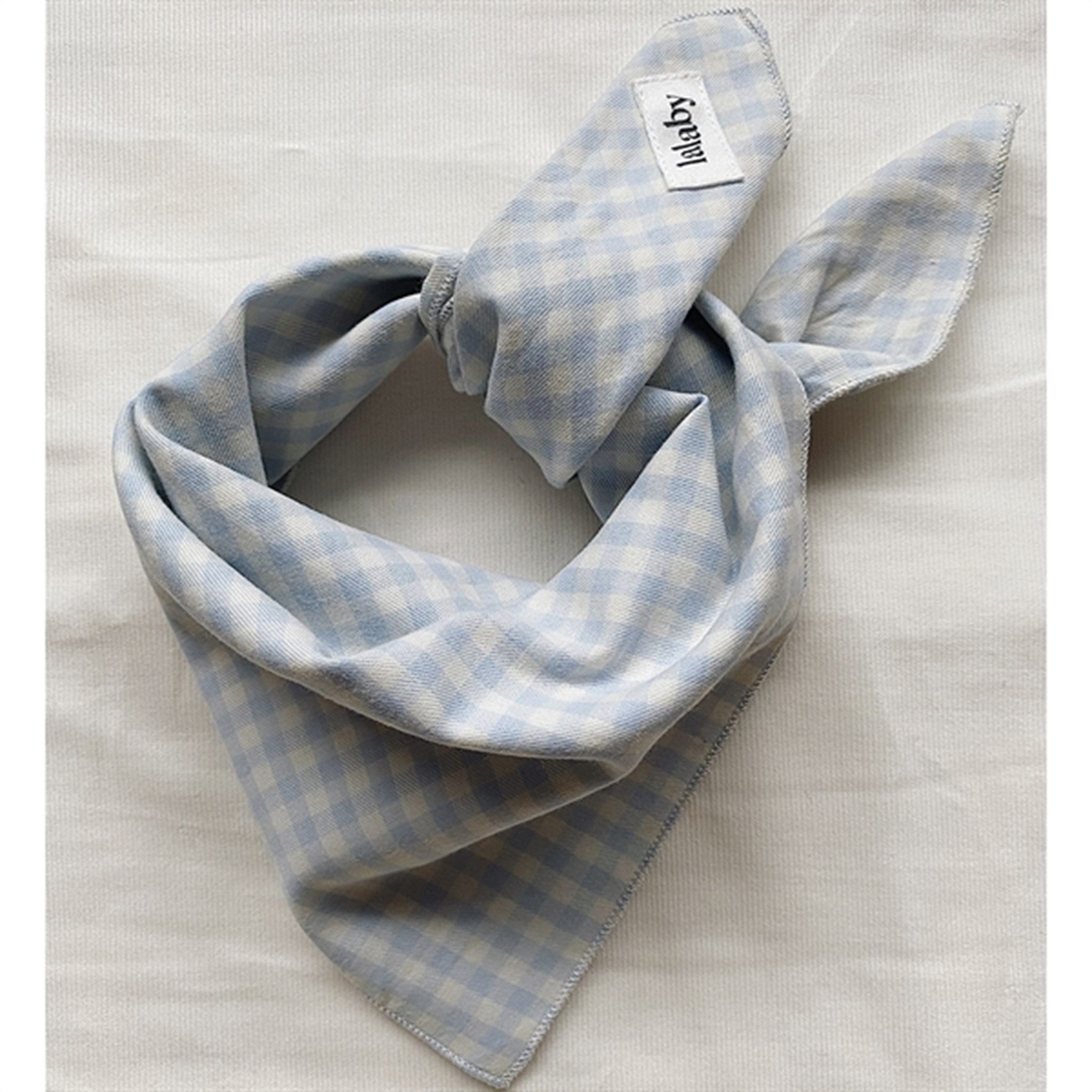 Blue Gingham Eddie Scarf - lalaby → Luksusbaby.com