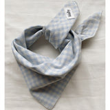 lalaby Blue Gingham Eddie Scarf 4