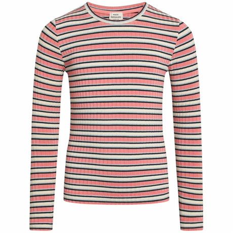 Mads Nørgaard 5x5 Stripe Talika Blouse Multi Strawberry Pink