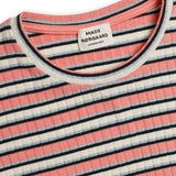 Mads Nørgaard 5x5 Stripe Talika Blouse Multi Strawberry Pink