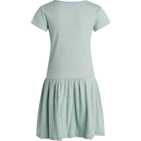 Mads Nørgaard 2x2 Stripe Daisina Delta Robina Blue/Sunny Lime Dress 2