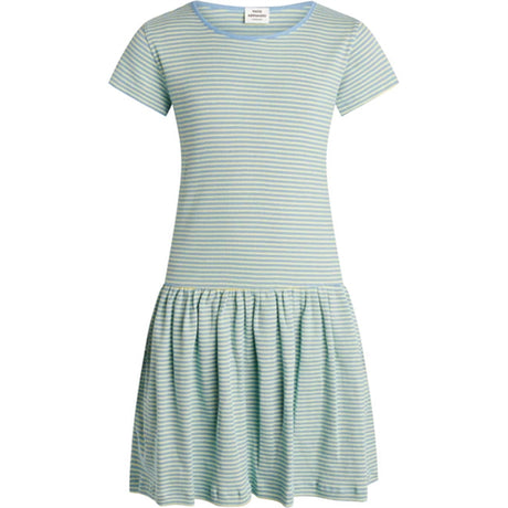 Mads Nørgaard 2x2 Stripe Daisina Delta Robina Blue/Sunny Lime Dress