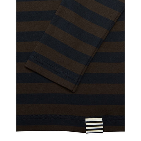 Mads Nørgaard Black Coffee/Sky Captain Midi Rib Tobino Blouse