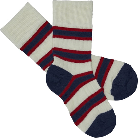 FUB 2-Pack Two-Tone Striped Socks Royal Blue