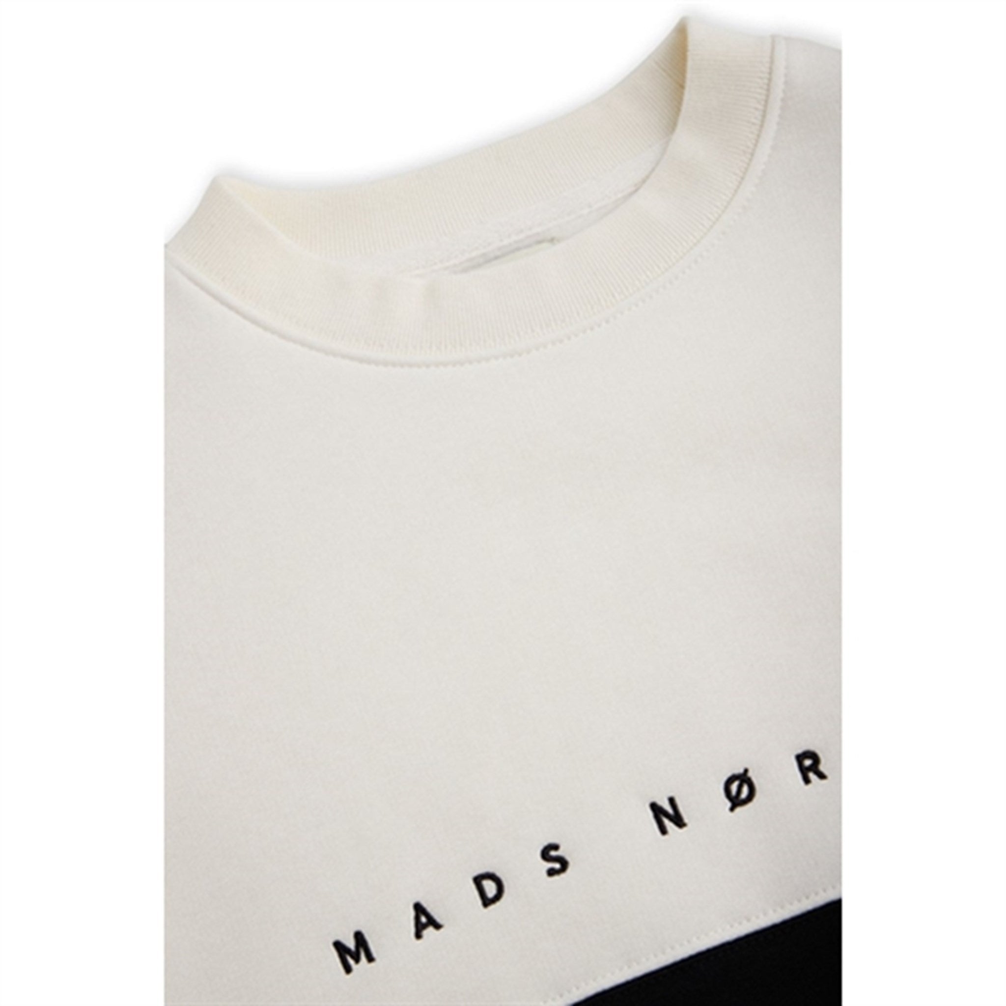 Mads Nørgaard Standard Sonar Block Sweatshirt Black/Marshmallow/Grey Melange 2