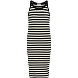 Mads Nørgaard 5x5 Classic Stripe Carnile Dress Black/Vanilla Ice