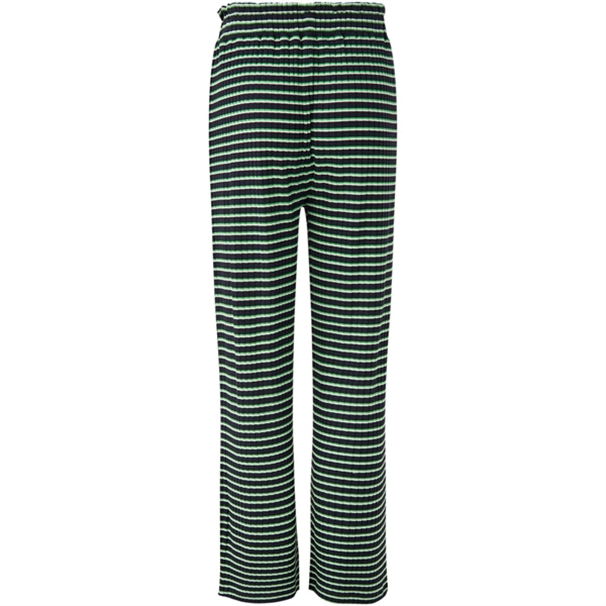 Mads Nørgaard 5x5 Stripe Papina Pants Stripe/Deep Well 3