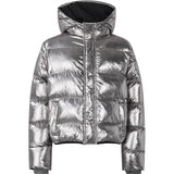 Mads Nørgaard Shiny Crinckle Jojina Jacket Asphalt