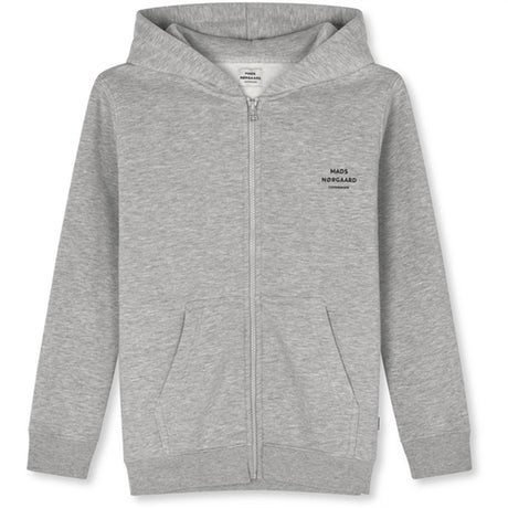 Mads Nørgaard Standard Hudini Zip Sweatshirt Grey Melange