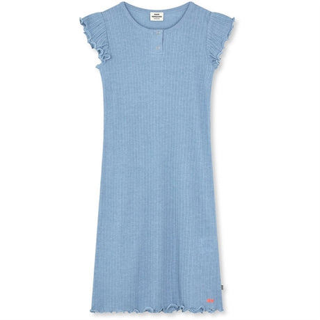 Mads Nørgaard Pointella Cecilie Dress Powder Blue Melange