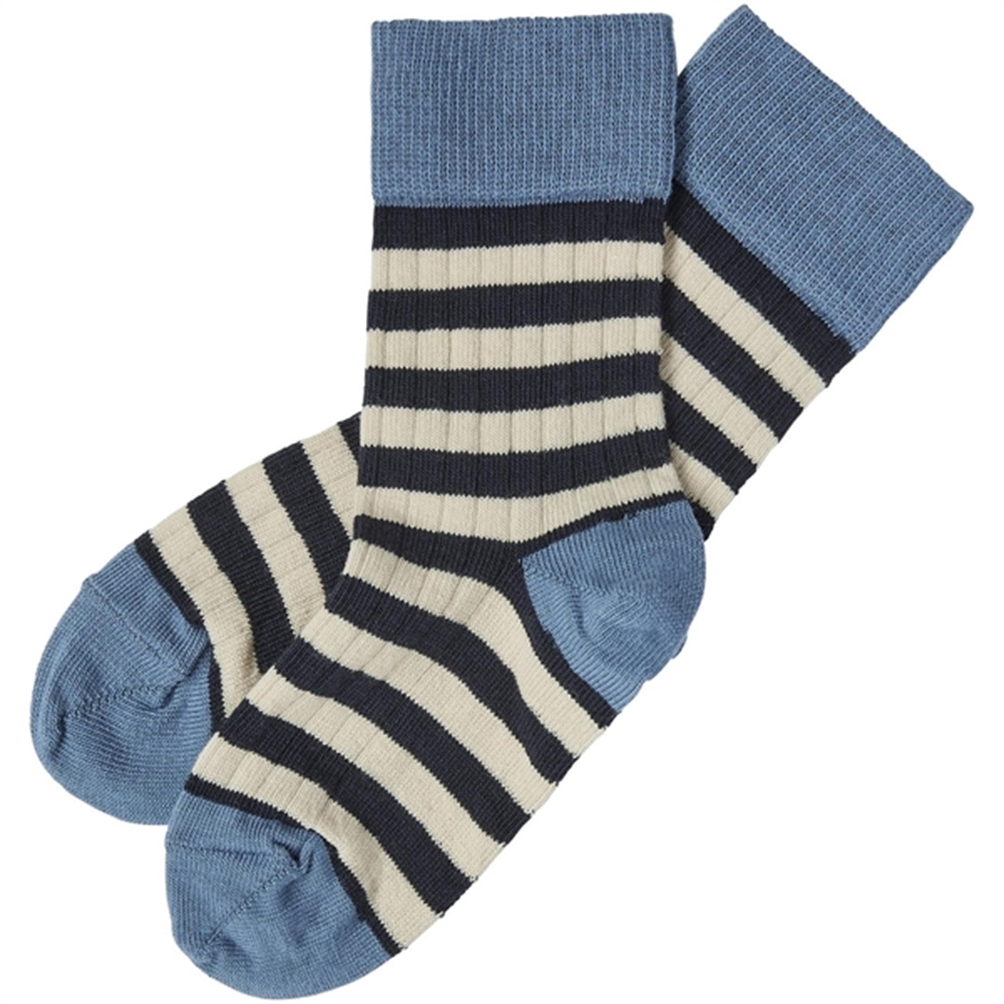 FUB Azure/Dark Navy 2-pack Classic Striped Socks 2