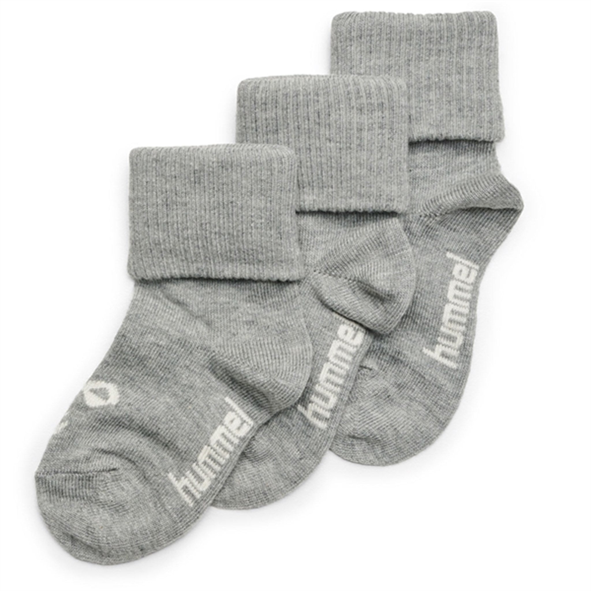 Hummel Grey Melange Sora Socks 3-Pack