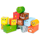 Vilac Wooden Blocks M. Sound Jungle Animals