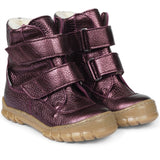Angulus Tex Boots w Velcro Plum Shine