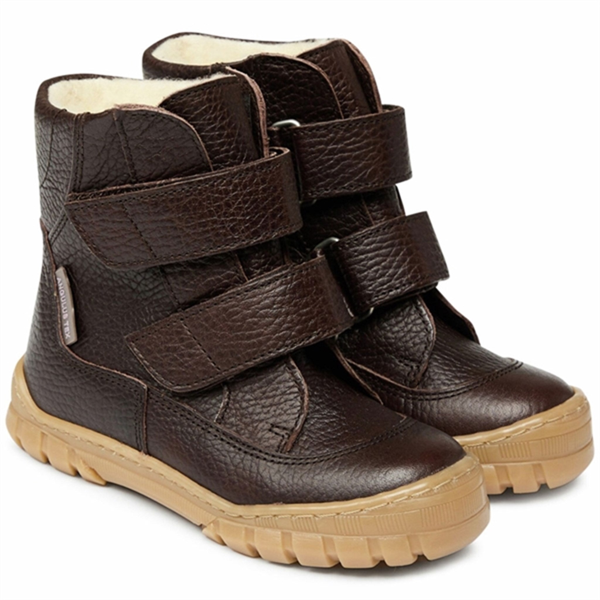 Angulus Tex Boots w Velcro Dark Brown