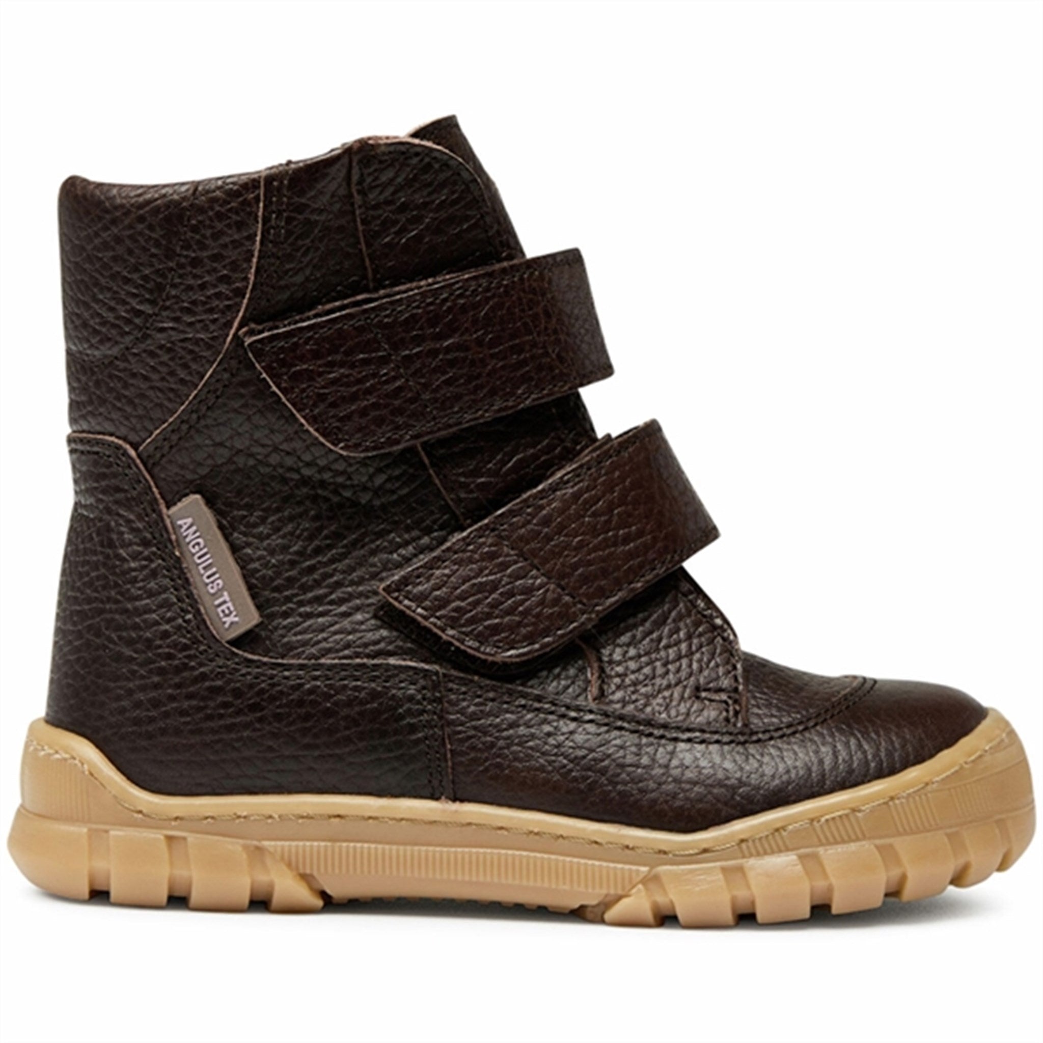 Angulus Tex Boots w Velcro Dark Brown 3