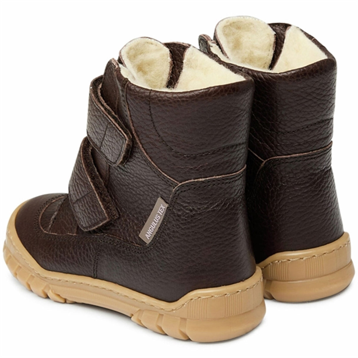 Angulus Tex Boots w Velcro Dark Brown 2