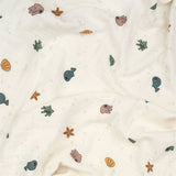 Done by Deer Waffle Blanket GOTS Sea Friends Beige 2