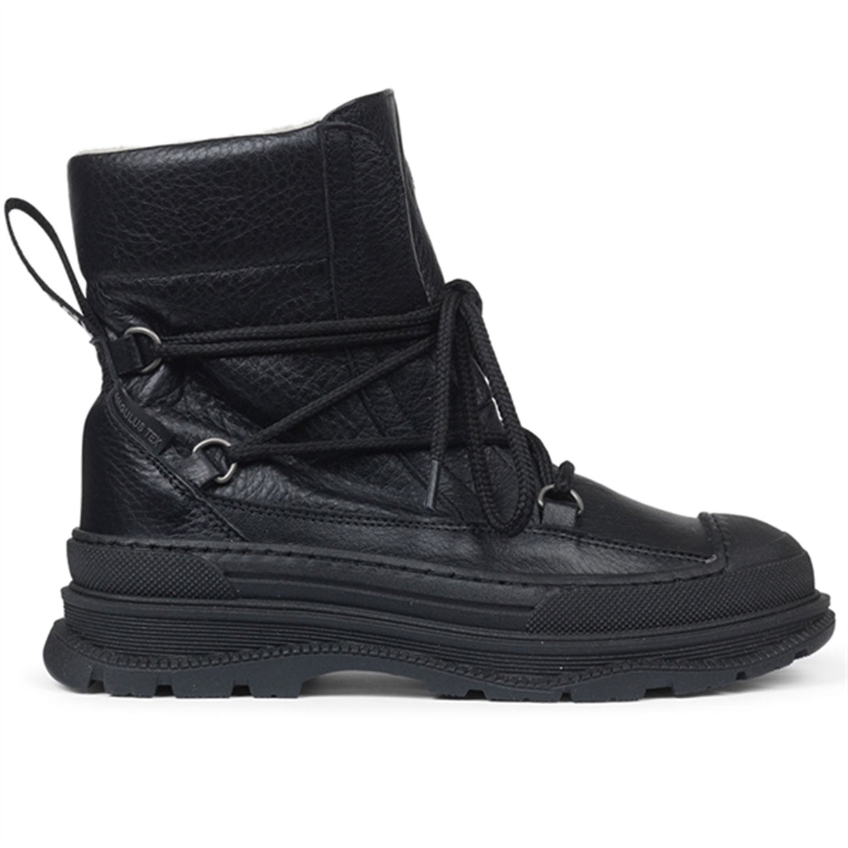 Angulus Tex Boots w Tie And Zipper Black 3