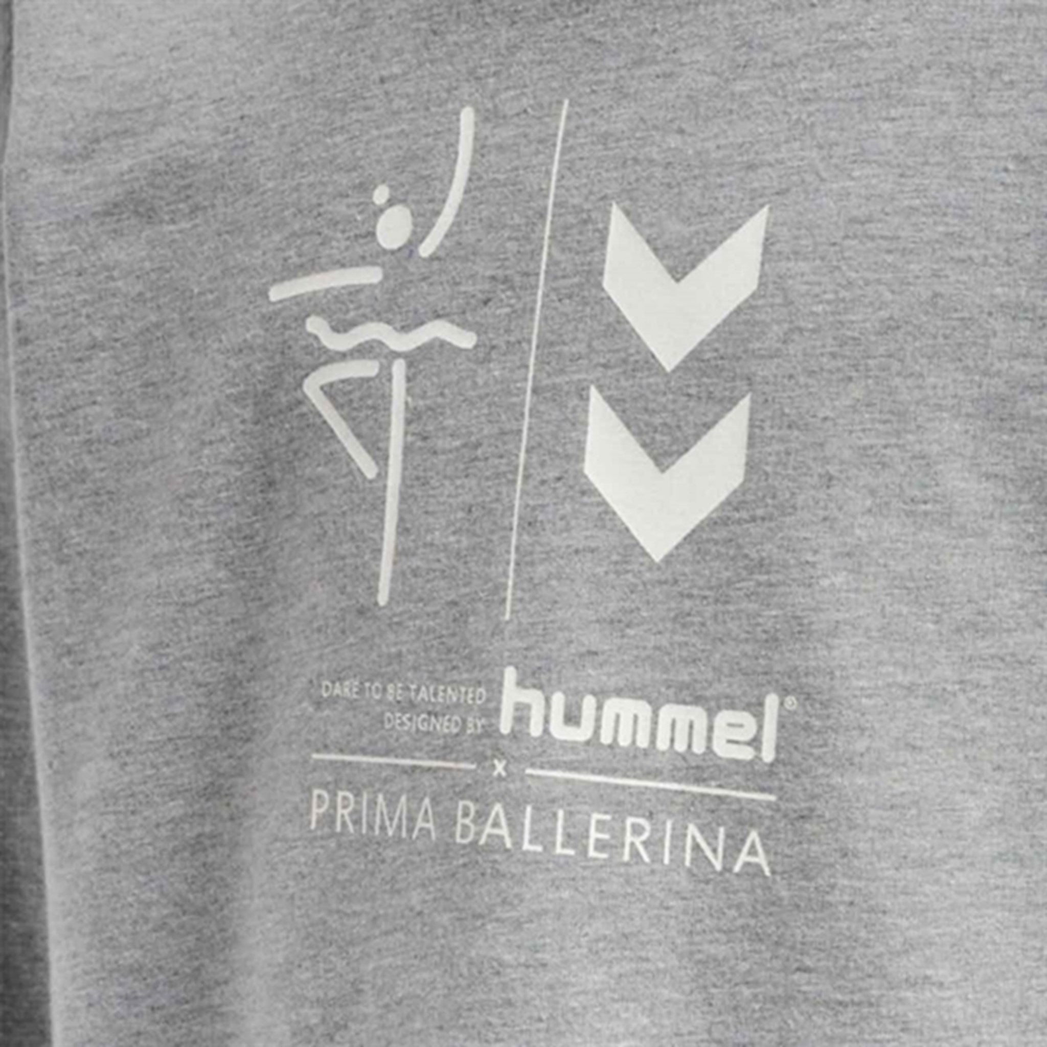 Hummel Prima Grey Melange Bee Cropped Sweatshirt 2