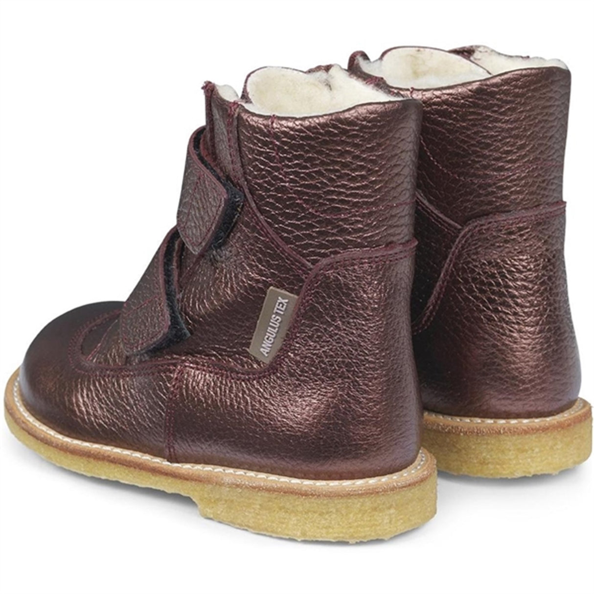 Angulus Tex-Boots With Velcro Bordeaux Shine 3