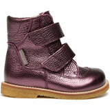 Angulus Tex Boots w Velcro Plum Shine 2