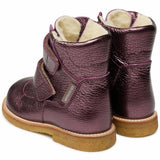 Angulus Tex Boots w Velcro Plum Shine 3