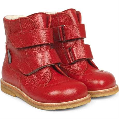 Angulus TEX Boots w. Velcro Dark Red 2134-101-2568