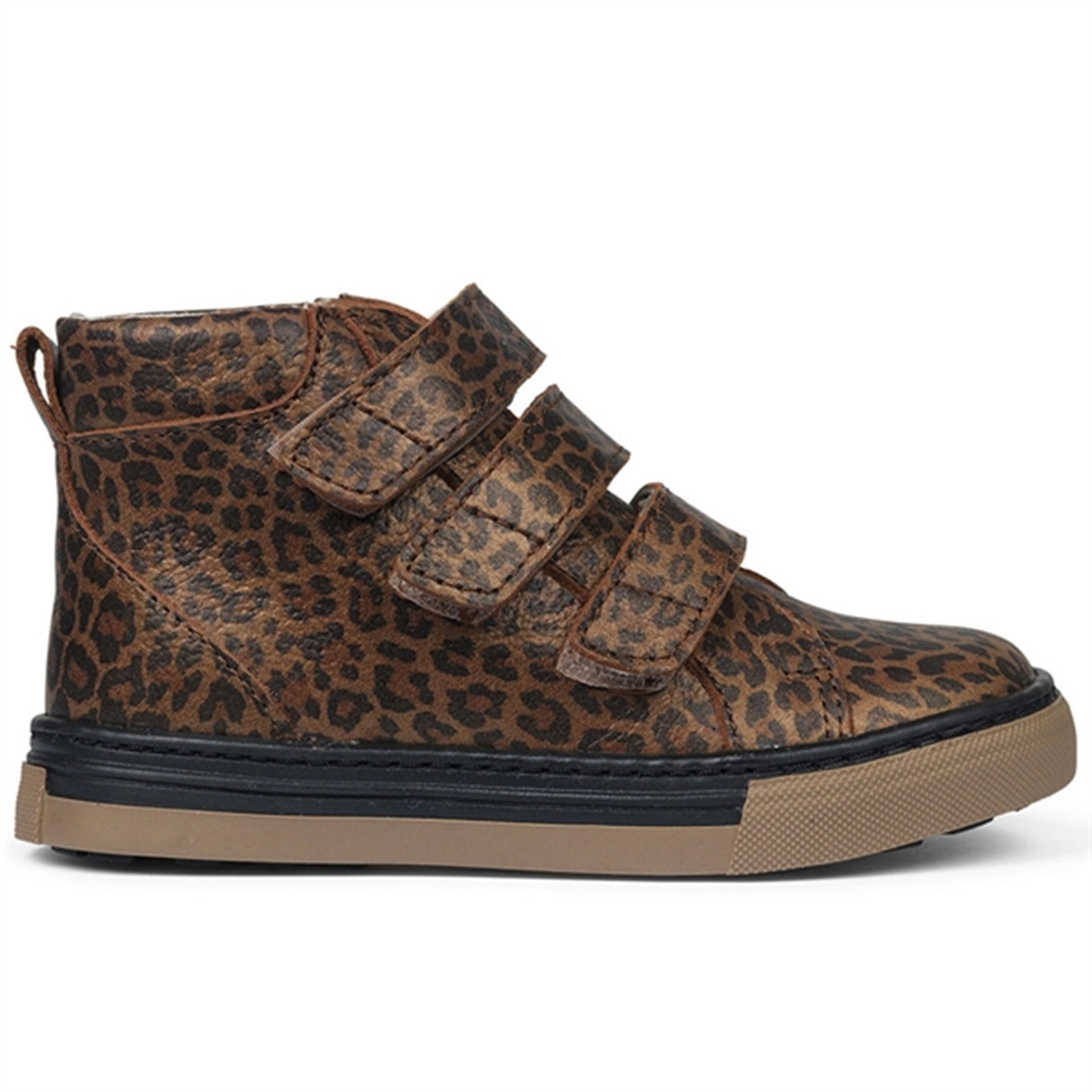 Angulus Tex Sneaker w Velcro Brown Leo