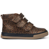 Angulus Tex Sneaker w Velcro Brown Leo