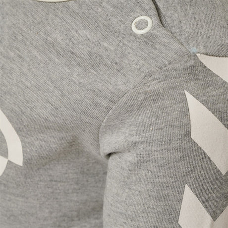 Hummel Grey Melange Flipper T-Shirt L/S