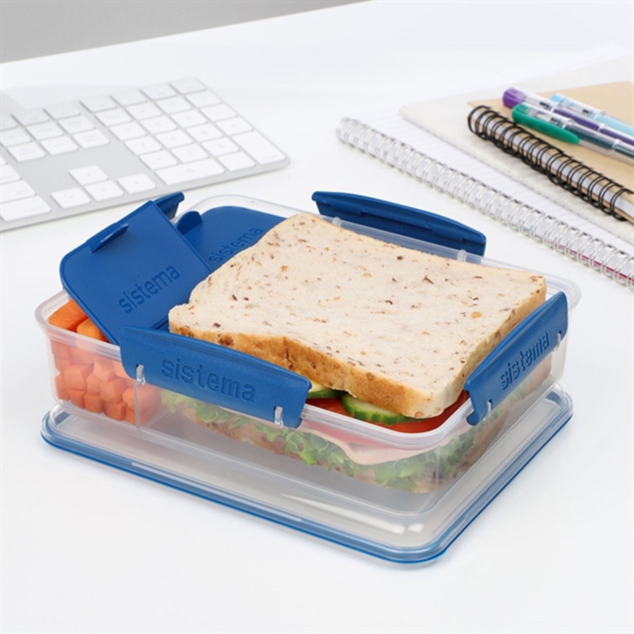 Sistema To Go Snack Attack Duo Lunch Box 975 ml Ocean Blue 3