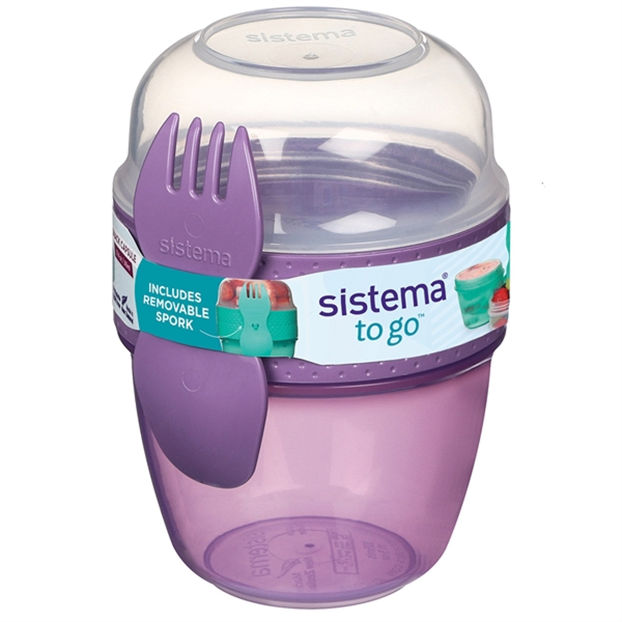 Sistema To Go Snack Capsule Lunch Box 515 ml Misty Purple