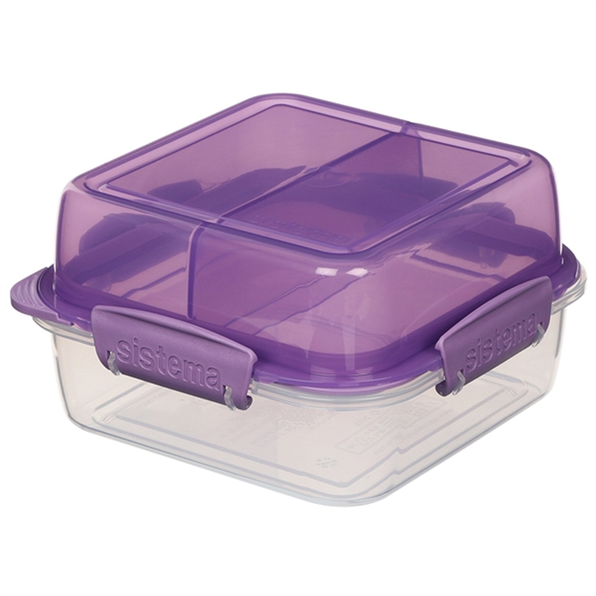 Sistema To Go Lunch Stack Square Lunch Box 1,24 L Misty Purple