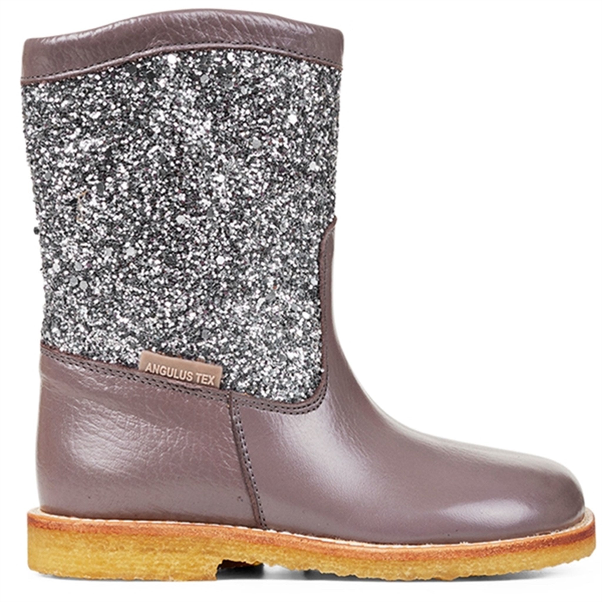 Angulus Tex Boots With Zipper Lavender/Dusty Lavender Glitter 2