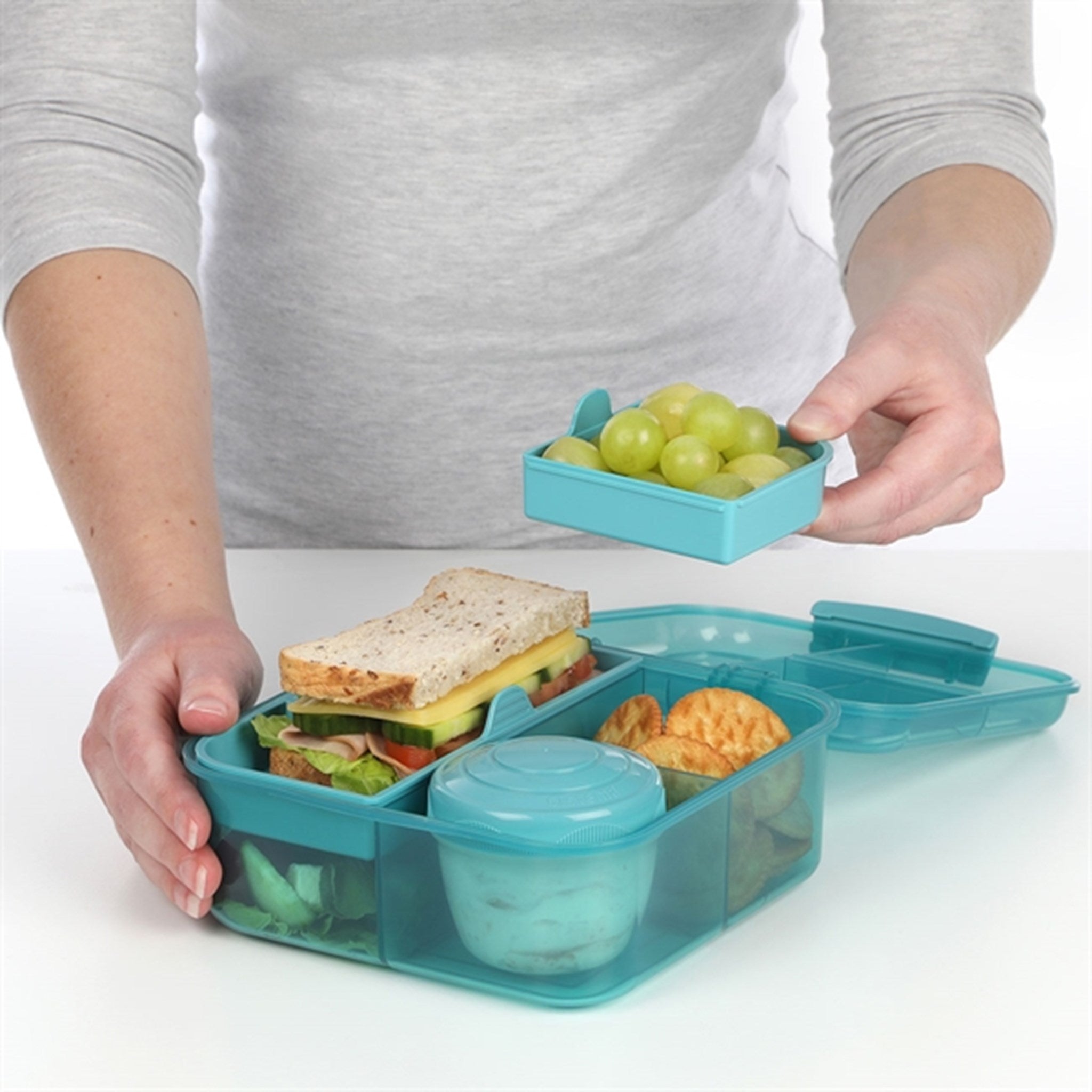 Sistema Bento Cube Lunch Box 1,25 L Teal Stone 3