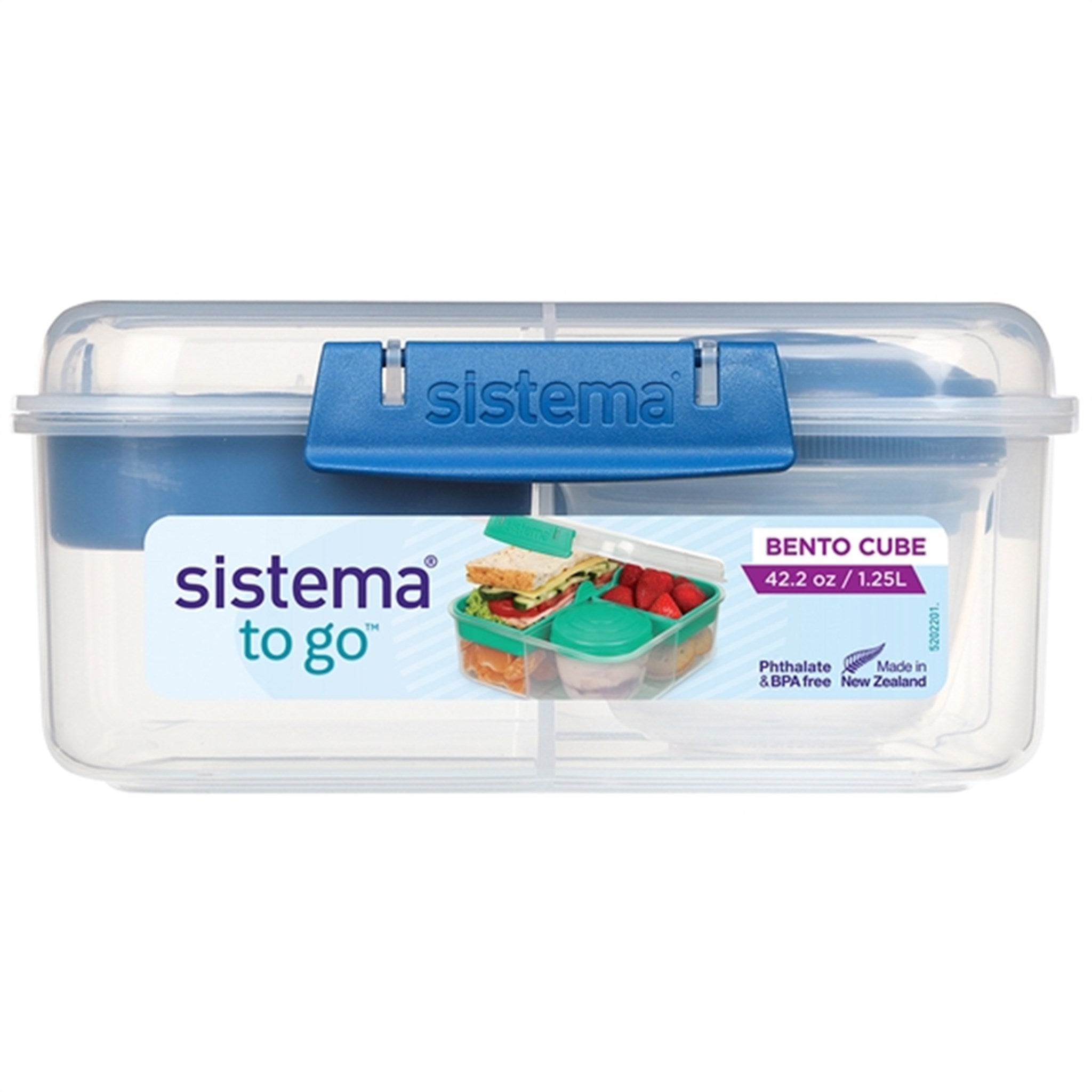 Sistema To Go Bento Cube Lunch Box 1,25 L Ocean Blue 2